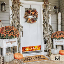 Load image into Gallery viewer, Door Kick Plate - Rubber Magnet - “Hello Fall” - UV Printed - Multiple Sizes