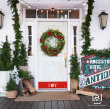 Load image into Gallery viewer, Door Kick Plate - Rubber Magnet - “Joy” Christmas Themed - UV Printed - Multiple Sizes