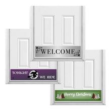 Load image into Gallery viewer, Deck the Door Decor | Rubber Magnetic Kick Plates - Interchangeable Holiday 3 Pack - Welcome Collection - Multiple Sizes & Designs