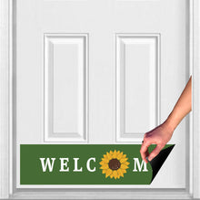 Load image into Gallery viewer, Door Kick Plate - Rubber Magnet - “Sunflower Welcome”- UV Printed - Multiple Sizes & Designs (Copy)