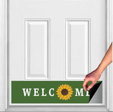Load image into Gallery viewer, Door Kick Plate - Rubber Magnet - “Sunflower Welcome”- UV Printed - Multiple Sizes & Designs (Copy)