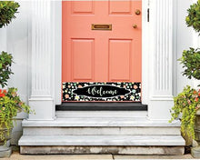 Load image into Gallery viewer, Door Kick Plate - Magnet - “Floral Welcome” - UV Printed - Multiple Sizes