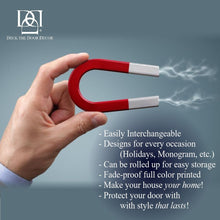 Load image into Gallery viewer, Door Kick Plate - Rubber Magnet - “Shamrock” - UV Printed - Multiple Faux Metal Finishes & Sizes