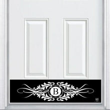 Load image into Gallery viewer, Acanthus Acanthus Monogram Magnetic Black Door Sign Kick Plate