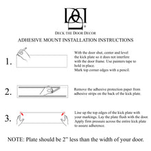 Load image into Gallery viewer, Mounting Plate for Magnetic Door Sign Kick Plates (Industrial Adhesive Mount)