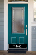 Load image into Gallery viewer, Door Kick Plate - Magnet – Personalized “House Number” Home Address- UV Printed - Multiple Faux Metal Finishes & Sizes