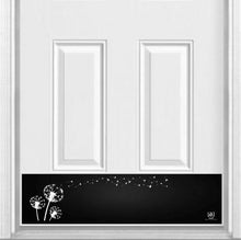 Load image into Gallery viewer, Door Kick Plate - Rubber Magnet - “Dandelion Wish” - UV Printed - Multiple Faux Metal Finishes & Sizes