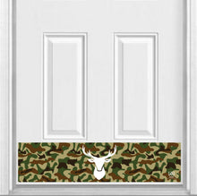 Load image into Gallery viewer, Door Kick Plate - Rubber Magnet - “Deer Silhouette Camouflage (Camo) Print” - UV Printed - Multiple Sizes & Designs