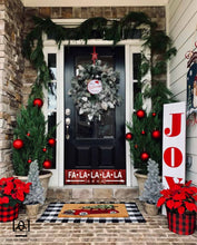 Load image into Gallery viewer, Door Kick Plate - Rubber Magnet - “Fa La La La La” Christmas Themed - UV Printed - Multiple Sizes