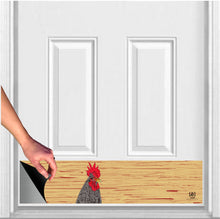 Load image into Gallery viewer, Door Kick Plate - Rubber Magnet - “Grumpy Chicken” - UV Printed - Multiple Sizes