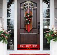 Load image into Gallery viewer, Door Kick Plate - Rubber Magnet - “HO! HO! HO!” Christmas Themed - UV Printed - Multiple Sizes