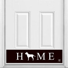 Load image into Gallery viewer, Door Kick Plate - Rubber Magnet - Customized “HOME Pet Silhouette”- UV Printed - Multiple Sizes & Colors