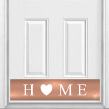 Load image into Gallery viewer, Door Kick Plate - Rubber Magnet - “HOME” - UV Printed - Multiple Faux Metal Finishes & Sizes