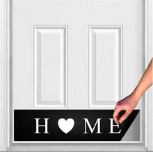 Load image into Gallery viewer, Door Kick Plate - Rubber Magnet - “HOME” - UV Printed - Multiple Faux Metal Finishes & Sizes