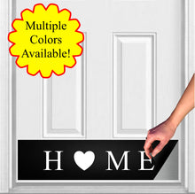 Load image into Gallery viewer, Door Kick Plate - Rubber Magnet - “HOME” - UV Printed - Multiple Faux Metal Finishes & Sizes