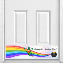 Load image into Gallery viewer, Happy St. Patrick's Day Magnetic Kick Plate for Steel Door, 8" x 34" and 6" x 30" Size Options