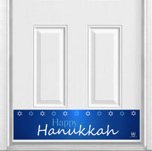 Load image into Gallery viewer, Happy Hanukkah Magnetic Kick Plate for Steel Door, 8" x 34" and 6" x 30" Size Options