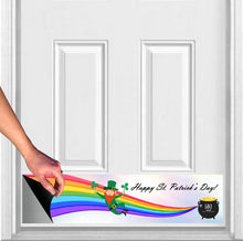 Load image into Gallery viewer, Door Kick Plate - Rubber Magnet - “Happy St. Patrick’s Day” Holiday Themed - UV Printed - Multiple Sizes