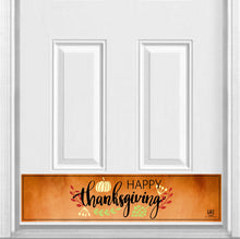 Load image into Gallery viewer, Happy Thanksgiving Magnetic Kick Plate for Steel Door, 8" x 34" and 6" x 30" Size Options