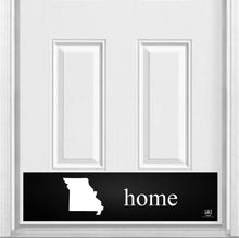 Load image into Gallery viewer, Door Kick Plate - Rubber Magnet – Personalized “Home State”- UV Printed - Multiple Faux Metal Finishes & Sizes