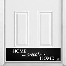 Load image into Gallery viewer, Door Kick Plate - Rubber Magnet - “Home Sweet Home” - UV Printed - Multiple Faux Metal Finishes & Sizes
