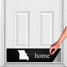 Load image into Gallery viewer, Door Kick Plate - Rubber Magnet – Personalized “Home State”- UV Printed - Multiple Faux Metal Finishes & Sizes
