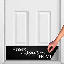 Load image into Gallery viewer, Door Kick Plate - Rubber Magnet - “Home Sweet Home” - UV Printed - Multiple Faux Metal Finishes & Sizes