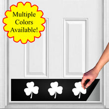 Load image into Gallery viewer, Door Kick Plate - Rubber Magnet - “Shamrock” - UV Printed - Multiple Faux Metal Finishes & Sizes
