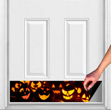 Load image into Gallery viewer, Door Kick Plate - Rubber Magnet - “Jack-O-Lantern” Halloween Themed - UV Printed - Multiple Sizes