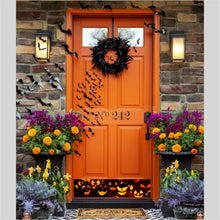 Load image into Gallery viewer, Door Kick Plate - Rubber Magnet - “Jack-O-Lantern” Halloween Themed - UV Printed - Multiple Sizes