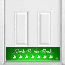 Load image into Gallery viewer, Luck O' the Irish Magnetic Kick Plate for Steel Door, 8" x 34" and 6" x 30" Size Options