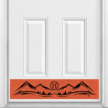 Load image into Gallery viewer, Door Kick Plate - Magnet - Personalized “Mountain” Monogram- UV Printed - Multiple Colors & Sizes