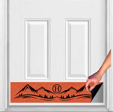 Load image into Gallery viewer, Door Kick Plate - Magnet - Personalized “Mountain” Monogram- UV Printed - Multiple Colors & Sizes