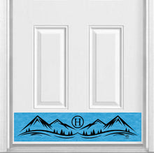 Load image into Gallery viewer, Door Kick Plate - Magnet - Personalized “Mountain” Monogram- UV Printed - Multiple Colors & Sizes