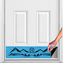 Load image into Gallery viewer, Door Kick Plate - Magnet - Personalized “Mountain” Monogram- UV Printed - Multiple Colors & Sizes