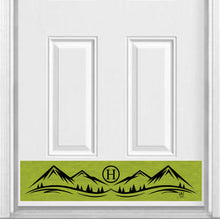 Load image into Gallery viewer, Door Kick Plate - Magnet - Personalized “Mountain” Monogram- UV Printed - Multiple Colors & Sizes