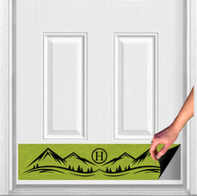 Load image into Gallery viewer, Door Kick Plate - Magnet - Personalized “Mountain” Monogram- UV Printed - Multiple Colors & Sizes