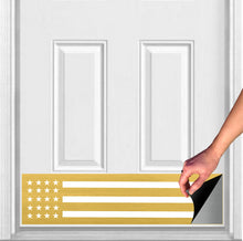 Load image into Gallery viewer, Door Kick Plate - Rubber Magnet - “Patriot” - UV Printed - Multiple Faux Metal Finishes & Sizes