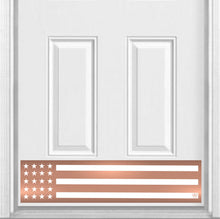 Load image into Gallery viewer, Door Kick Plate - Rubber Magnet - “Patriot” - UV Printed - Multiple Faux Metal Finishes & Sizes