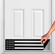 Load image into Gallery viewer, Door Kick Plate - Rubber Magnet - “Patriot” - UV Printed - Multiple Faux Metal Finishes & Sizes
