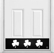 Load image into Gallery viewer, Door Kick Plate - Rubber Magnet - “Shamrock” - UV Printed - Multiple Faux Metal Finishes & Sizes