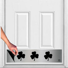 Load image into Gallery viewer, Door Kick Plate - Rubber Magnet - “Shamrock” - UV Printed - Multiple Faux Metal Finishes & Sizes