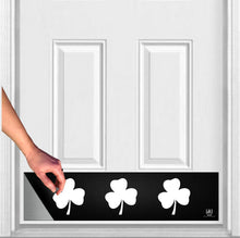 Load image into Gallery viewer, Door Kick Plate - Rubber Magnet - “Shamrock” - UV Printed - Multiple Faux Metal Finishes & Sizes