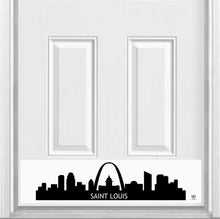 Load image into Gallery viewer, Door Kick Plate - Rubber Magnet - “St. Louis Skyline” - UV Printed - Multiple Sizes & Designs