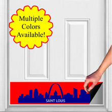 Load image into Gallery viewer, Door Kick Plate - Rubber Magnet - “St. Louis Skyline” - UV Printed - Multiple Sizes & Designs