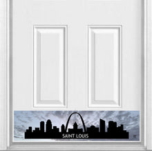 Load image into Gallery viewer, Door Kick Plate - Rubber Magnet - “St. Louis Skyline” - UV Printed - Multiple Sizes & Designs