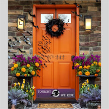 Load image into Gallery viewer, Door Kick Plate - Rubber Magnet - “Tonight We Ride” Halloween Themed - UV Printed - Multiple Sizes