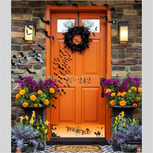 Load image into Gallery viewer, Door Kick Plate - Rubber Magnet - “Trick-or-Treat”  Halloween Themed - UV Printed - Multiple Sizes