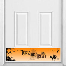 Load image into Gallery viewer, Door Kick Plate - Rubber Magnet - “Trick-or-Treat”  Halloween Themed - UV Printed - Multiple Sizes
