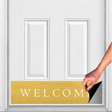 Load image into Gallery viewer, Door Kick Plate - Magnet - “Traditional Welcome” - UV Printed - Multiple Sizes